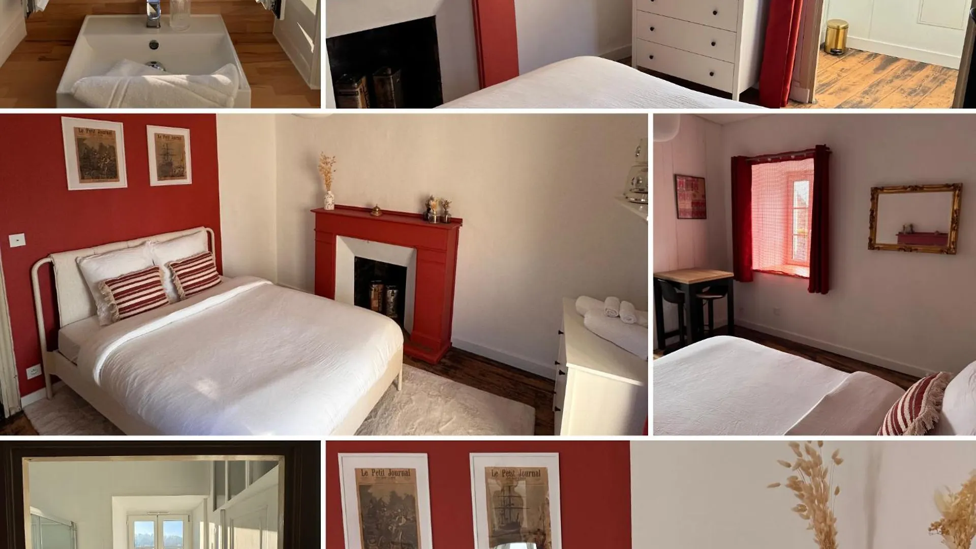 Chambre Rouge Pontrieux Couette-café